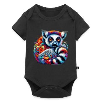 Lémurien - Body à manches courtes Premium Bébé - noir - Devant