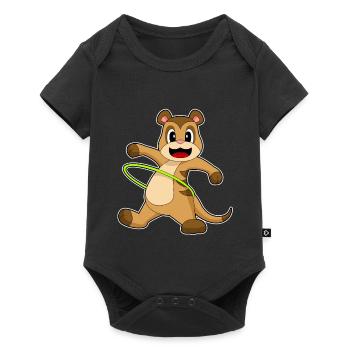 Meerkat Fitness Gymnastique Sports - Body à manches courtes Premium Bébé - noir - Devant