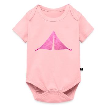 Zelt Fell Camping flausching Camper Outdoor rosa - Baby Premium Kurzarmbody - Rosa - Vorne