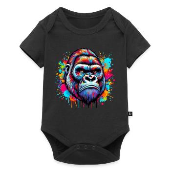 Gorille - Body à manches courtes Premium Bébé - noir - Devant