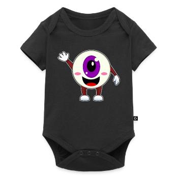 Globe oculaire Halloween - Body à manches courtes Premium Bébé - noir - Devant