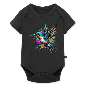 Hummingbird - Baby Premium short-sleeve bodysuit - black - Front