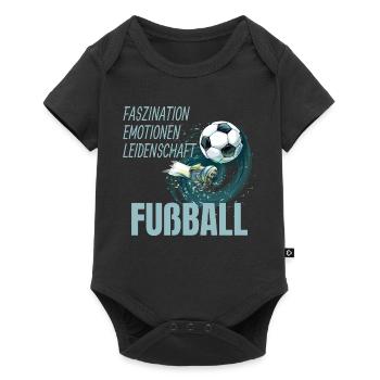 Faszination - Emotionen - Leidenschaft - Baby Premium Kurzarmbody - Schwarz - Vorne