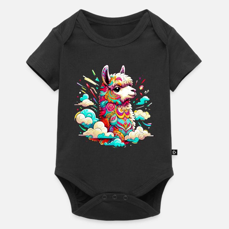 Alpaga - Body à manches courtes Premium Bébé - noir