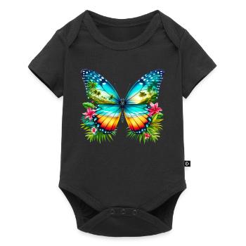Papillon - Body à manches courtes Premium Bébé - noir - Devant