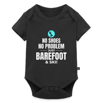 Pieds nus Ski nautique Sports extrêmes Pieds nus - Body à manches courtes Premium Bébé - noir - Devant