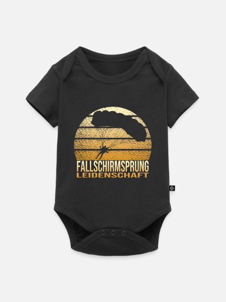 Fallschirmsprung Leidenschaft - Baby Premium Kurzarmbody - Schwarz