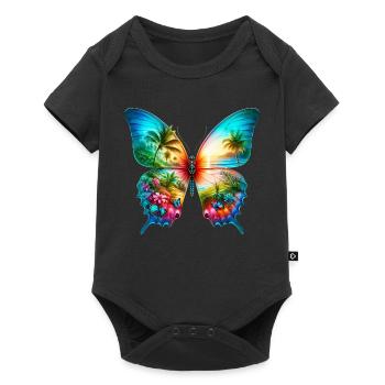 Papillon - Body à manches courtes Premium Bébé - noir - Devant