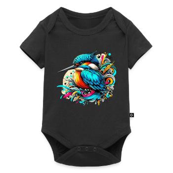 Kingfisher - Baby Premium short-sleeve bodysuit - black - Front