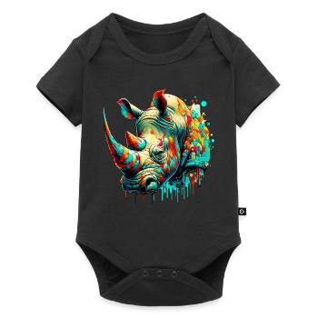 Rhinoceros - Baby Premium short-sleeve bodysuit - black - Front