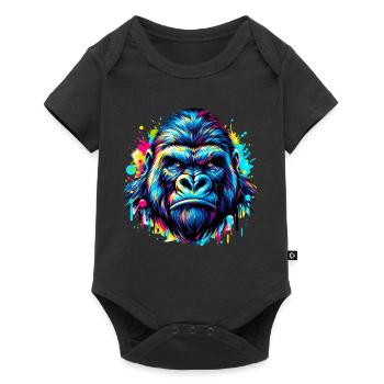 Gorille - Body à manches courtes Premium Bébé - noir - Devant