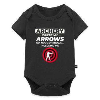 Archery Targets Archer Bullseye Shooting Sport - Baby Premium short-sleeve bodysuit - black - Front