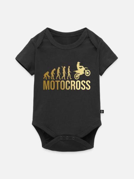 Evolution Motocross - Baby Premium Kurzarmbody - Schwarz