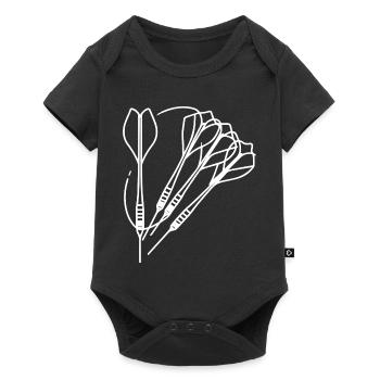 Dart Drawing - Baby Premium short-sleeve bodysuit - black - Front