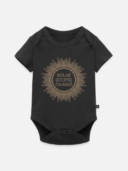 Solar eclipse chaser - Baby Premium Kurzarmbody - Schwarz