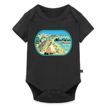 Illustration Peneco Beach, Albufeira, Algarve - Baby Premium short-sleeve bodysuit - black - Front