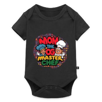 Maman chien Master Chef T-shirt - Body à manches courtes Premium Bébé - noir - Devant