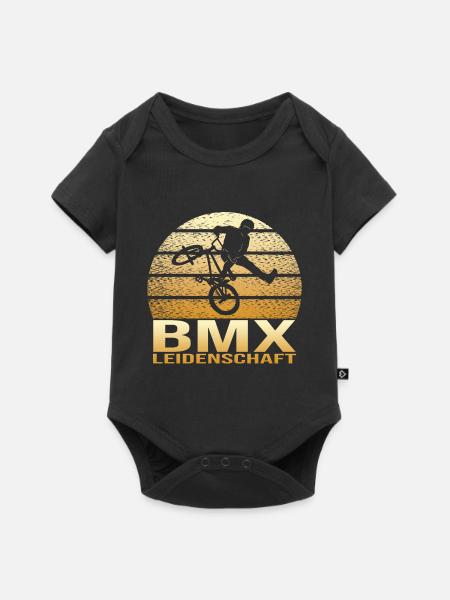 BMX Leidenschaft - Baby Premium Kurzarmbody - Schwarz