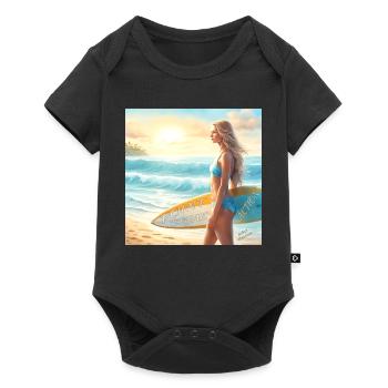 Girl Action Surf Point Break 2 - Baby Premium short-sleeve bodysuit - black - Front
