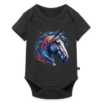 Cheval - Body à manches courtes Premium Bébé - noir - Devant