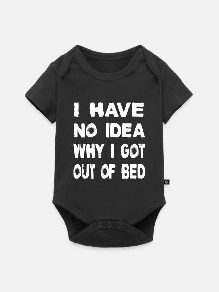 I have no idea - Baby Premium Kurzarmbody - Schwarz