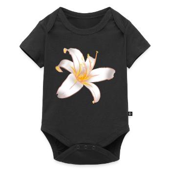 WHITE LILYLILY Magic White Lily - Baby Premium short-sleeve bodysuit - black - Front