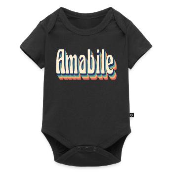 Vintage rétro belle T-Shirt cadeau T-Shirt - Body à manches courtes Premium Bébé - noir - Devant