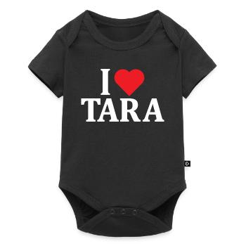 t-shirt J’aime Tara t-shirt idée cadeau - Body à manches courtes Premium Bébé - noir - Devant