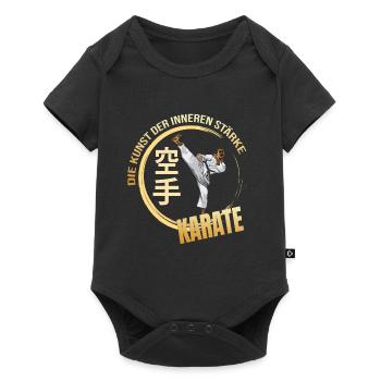 Die Kunst der Inneren Stärke - Karate - Baby Premium Kurzarmbody - Schwarz - Vorne