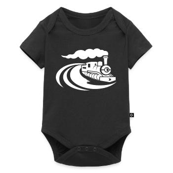Locomotive - Baby Premium short-sleeve bodysuit - black - Front