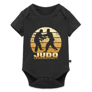 Judo Leidenschaft - Baby Premium Kurzarmbody - Schwarz - Vorne