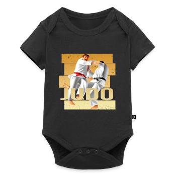 Judo - Baby Premium Kurzarmbody - Schwarz - Vorne