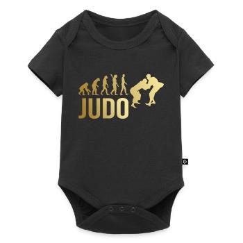 Judo Evolution - Baby Premium Kurzarmbody - Schwarz - Vorne