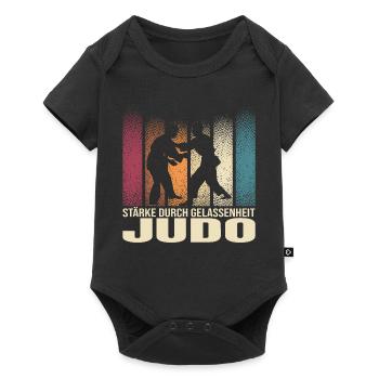 Stärke durch Gelassenheit - Judo - Baby Premium Kurzarmbody - Schwarz - Vorne