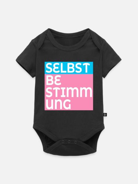 TRANS SELBSTBESTIMMUNG - Baby Premium Kurzarmbody - Schwarz