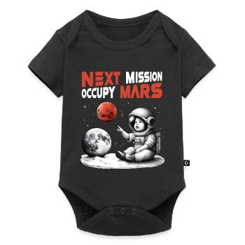 Raumfahrt Roter Planet, Next Mission – Occupy Mars - Baby Premium Kurzarmbody - Schwarz - Vorne