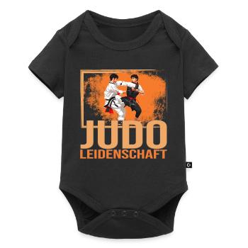 Judo Leidenschaft - Baby Premium Kurzarmbody - Schwarz - Vorne