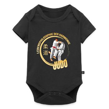 Lebensphilosophie der Harmonie - Judo - Baby Premium Kurzarmbody - Schwarz - Vorne