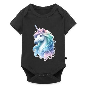 Fantasy Unicorn Horse Fans Unicorn Lovers - Baby Premium short-sleeve bodysuit - black - Front