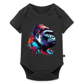 Gorille - Body à manches courtes Premium Bébé - noir - Devant