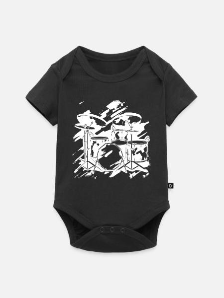 Schlagzeug - Baby Premium Kurzarmbody - Schwarz