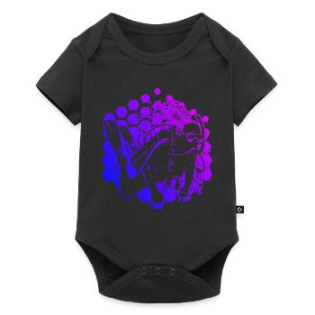 Plongée Libre Plongée Homme Plongeur Plongeur - Body à manches courtes Premium Bébé - noir - Devant