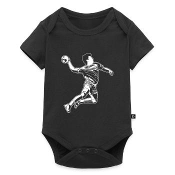 Croquis d’amant de handball - Body à manches courtes Premium Bébé - noir - Devant
