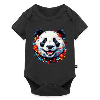 Panda - Body à manches courtes Premium Bébé - noir - Devant