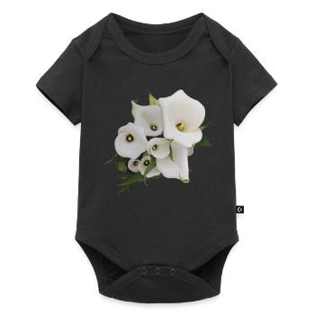 WHITE CALLAS - Baby Premium short-sleeve bodysuit - black - Front
