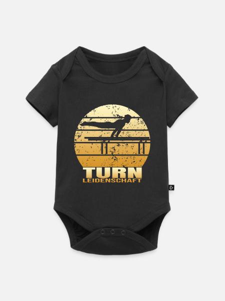 Turn Leidenschaft - Baby Premium Kurzarmbody - Schwarz