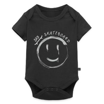 Skateboard Skater Skating - Body à manches courtes Premium Bébé - noir - Devant