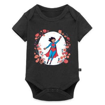 Super-Mom - Baby Premium short-sleeve bodysuit - black - Front