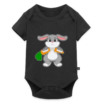 Lapin Carotte - Body à manches courtes Premium Bébé - noir - Devant