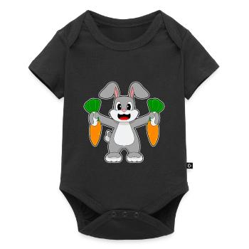 Carottes lapin - Body à manches courtes Premium Bébé - noir - Devant